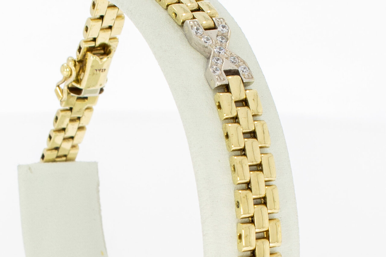 14 kt Goldarmband im Rolex-Stil - 19,8 cm