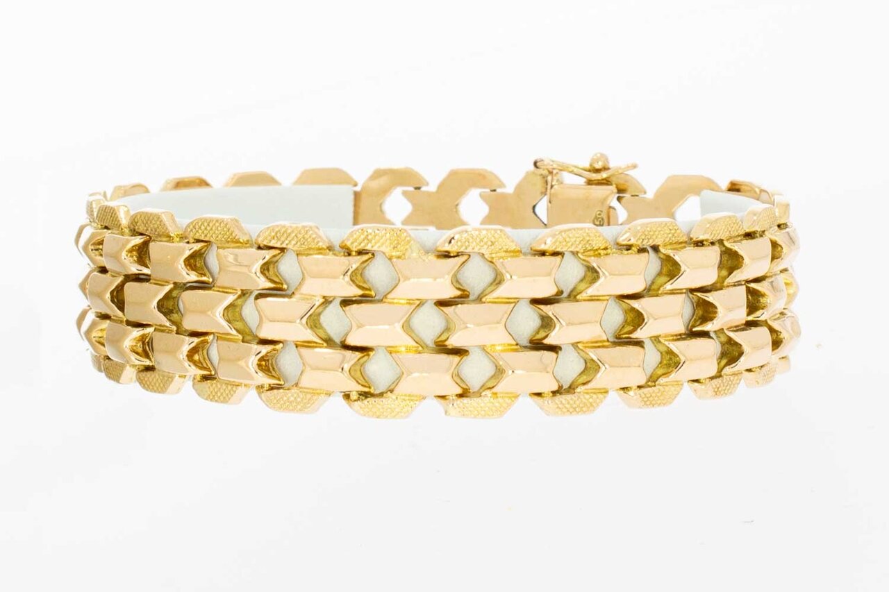 Breites Armband aus 18 Karat Gold – 20,1 cm