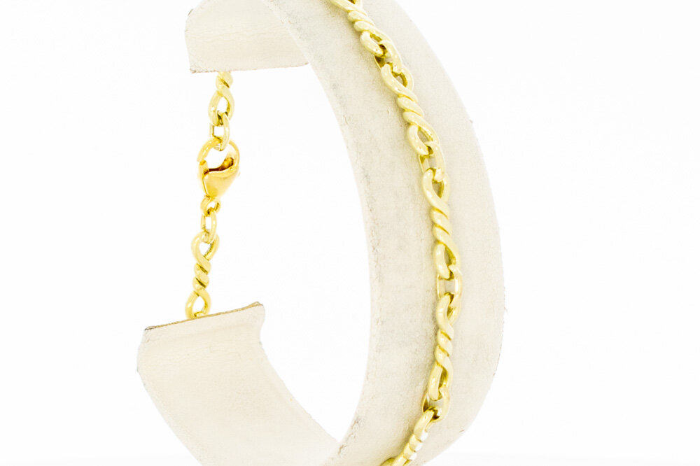Glieder Armband 14 Karat Gold - 20,5 cm