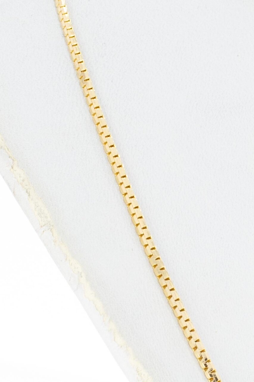 14 Karat gelb goldenes Collier - 46 cm