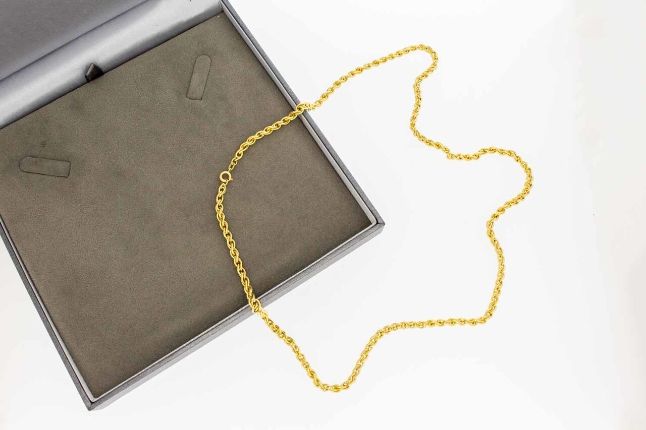 Kordel 750 Gelbgold Kette - 59,5 cm