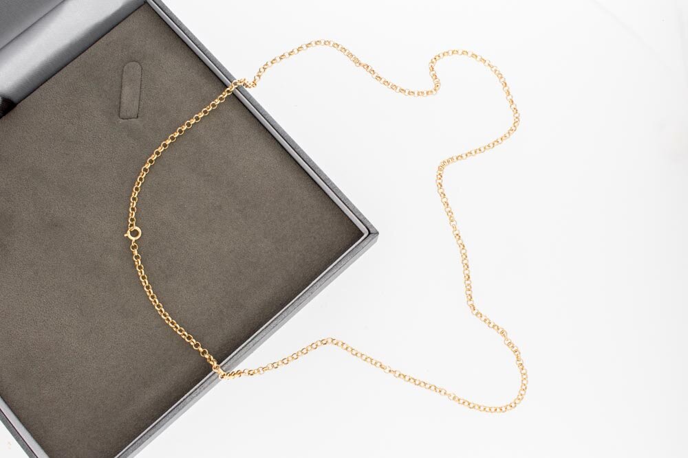 Roségoldkette 14 Karat Gold - 65 cm