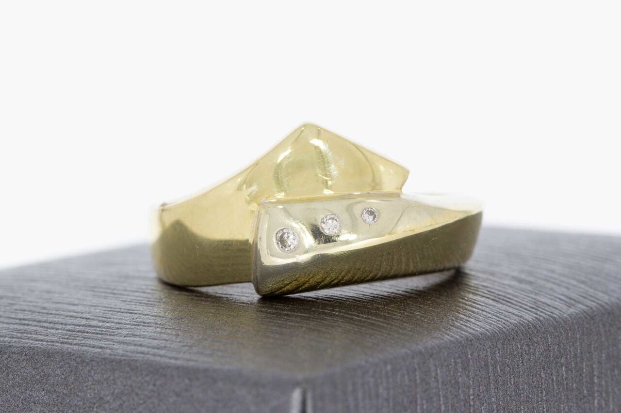 14 Karat Diamant Goldring - 17,9 mm