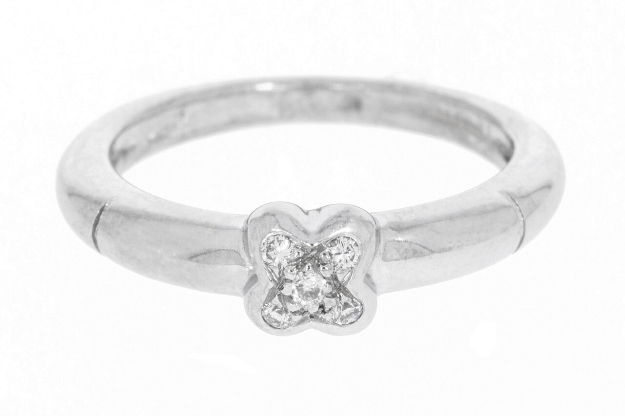 Damenring 750 Weißgold - 16.6 mm
