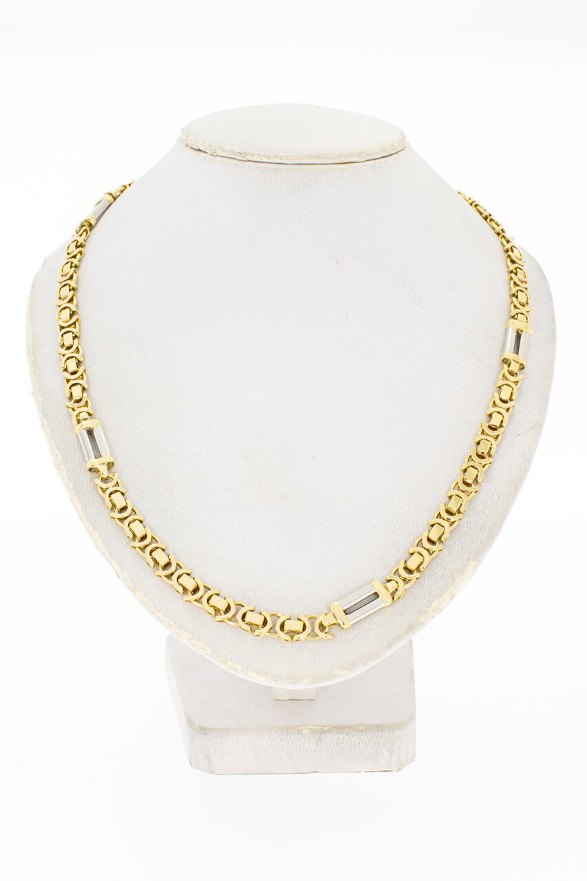 Flache Königskette 18 Karat Gold - 53,8 cm