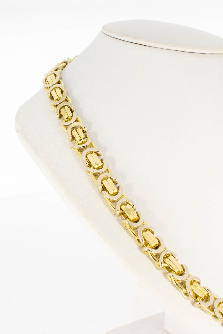 18 Karat flache Gold Königskette - 61,5 cm
