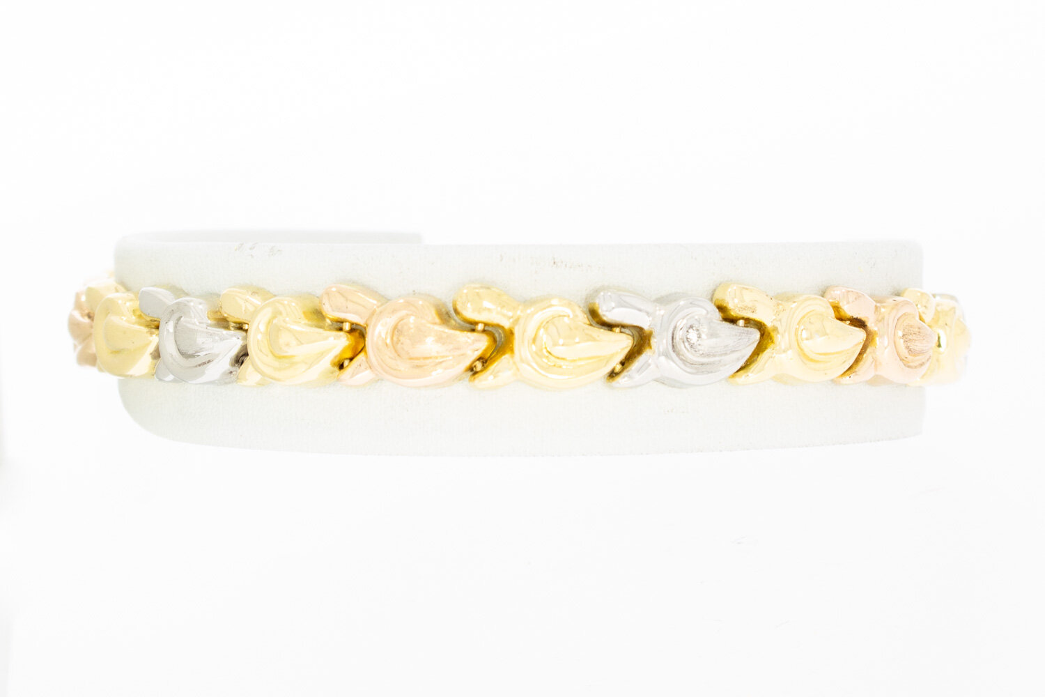 18 Karat Tricolor Gold Armband - 19,9 cm