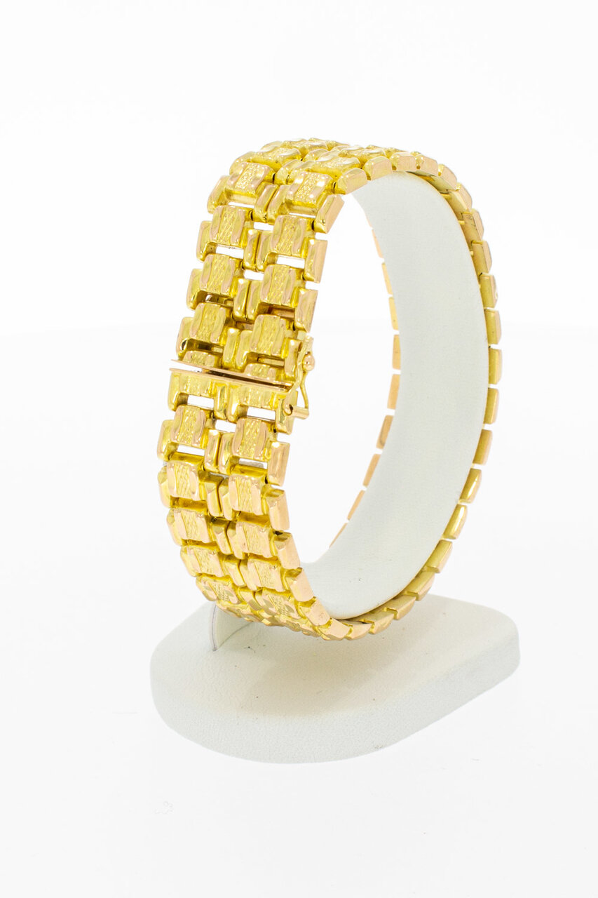 Breites Goldarmband 18 Karat - 19,4 cm