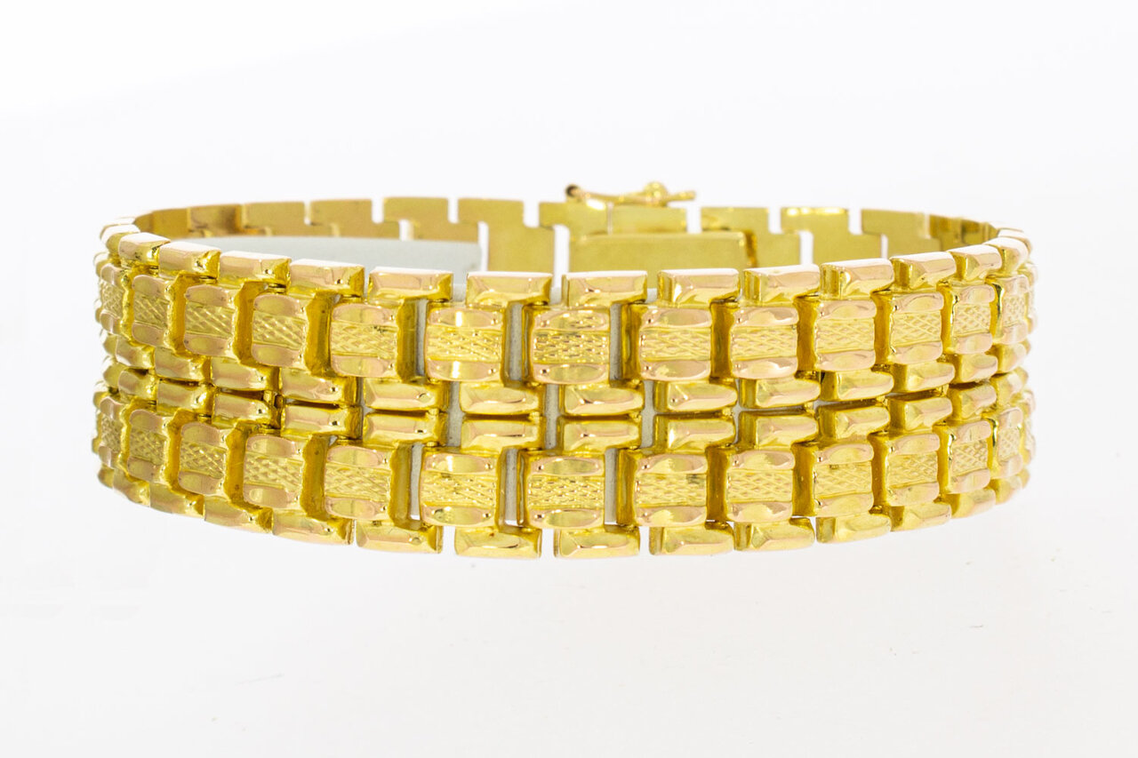 Breites Goldarmband 18 Karat - 19,4 cm