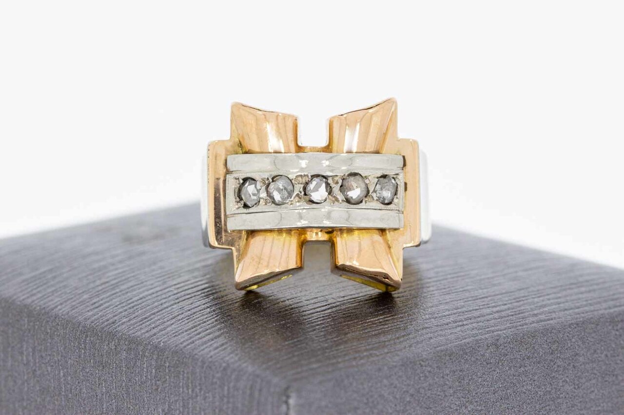 18 Karat Gold Diamant Ring - 16,9 mm