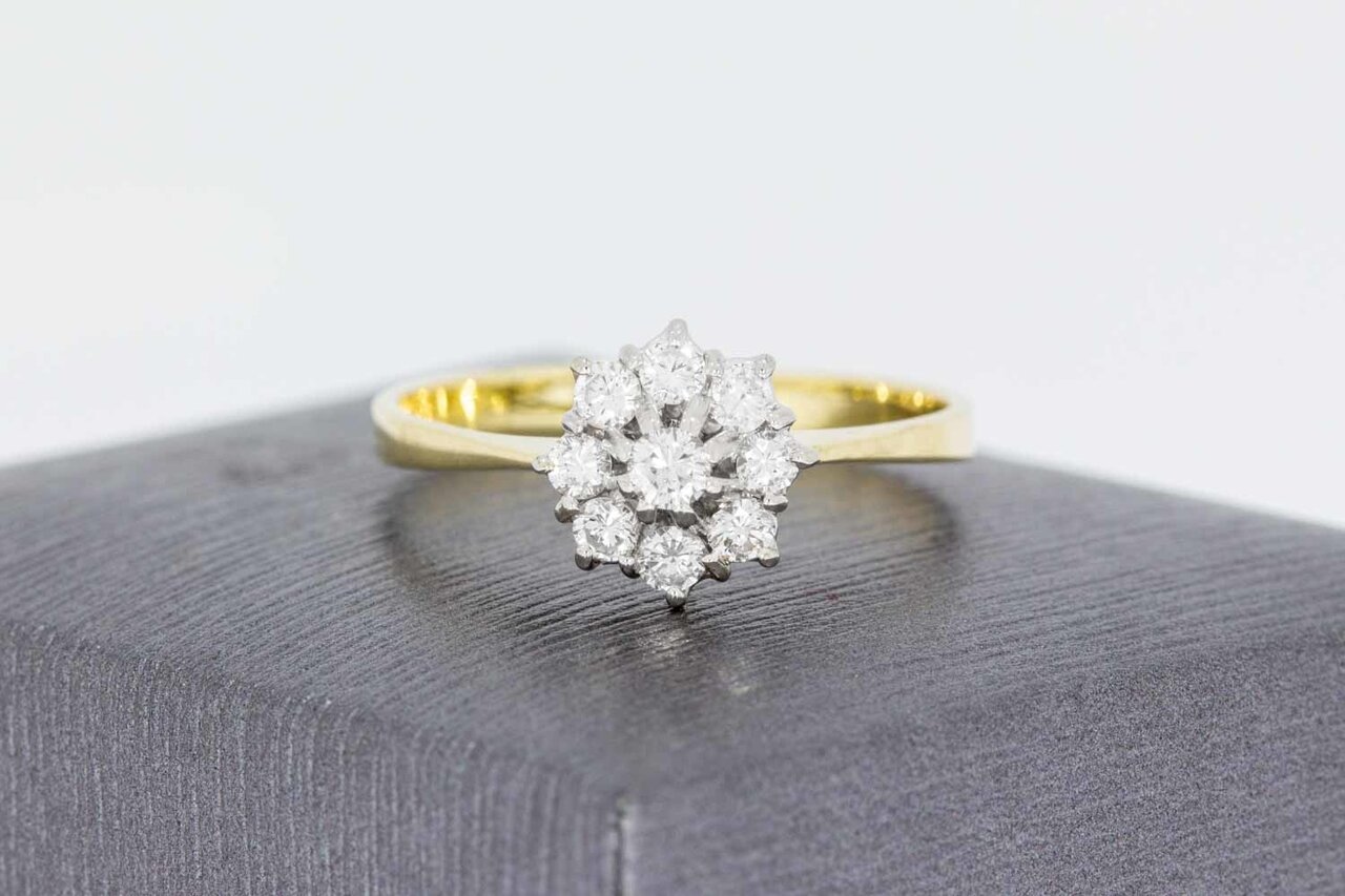 14 Karat Gold Diamant Ring - 19,8 mm