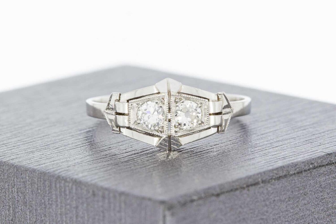 18 Karat Gold Diamant Ring - 17,8 mm