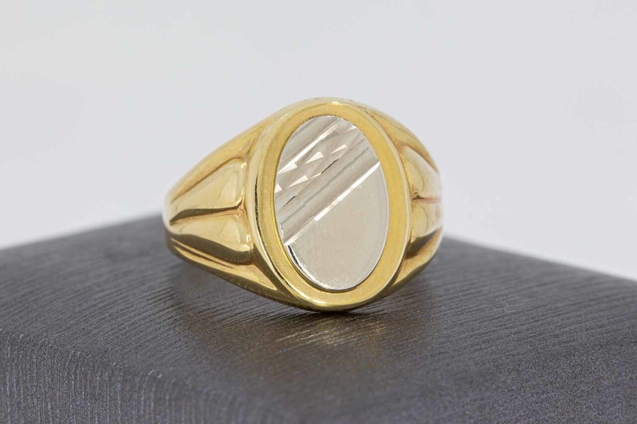 14 Karat Goldene Statement Ring - 19,3 mm