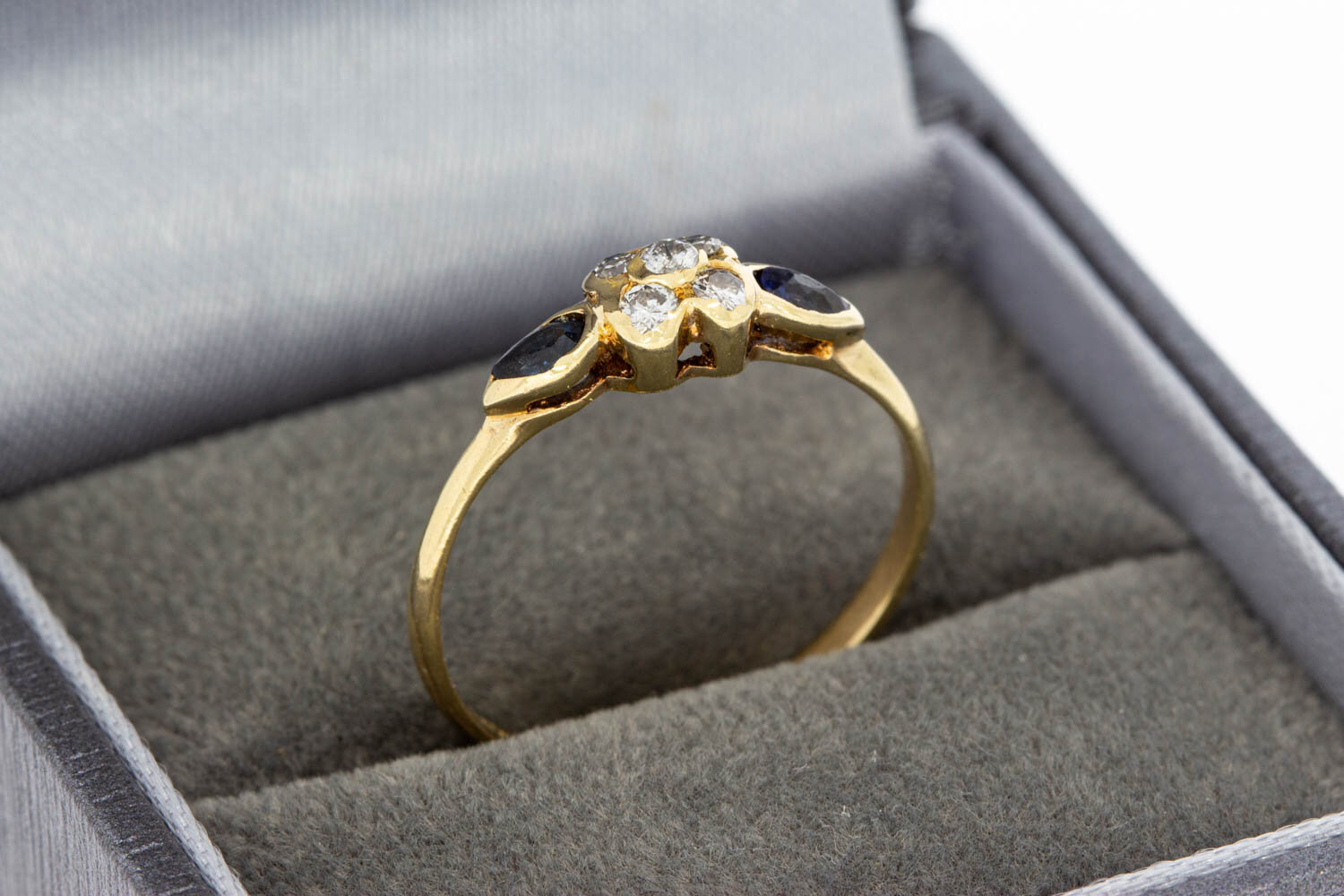 Edelstein Ring 14 Karat Gold - 17,3 mm