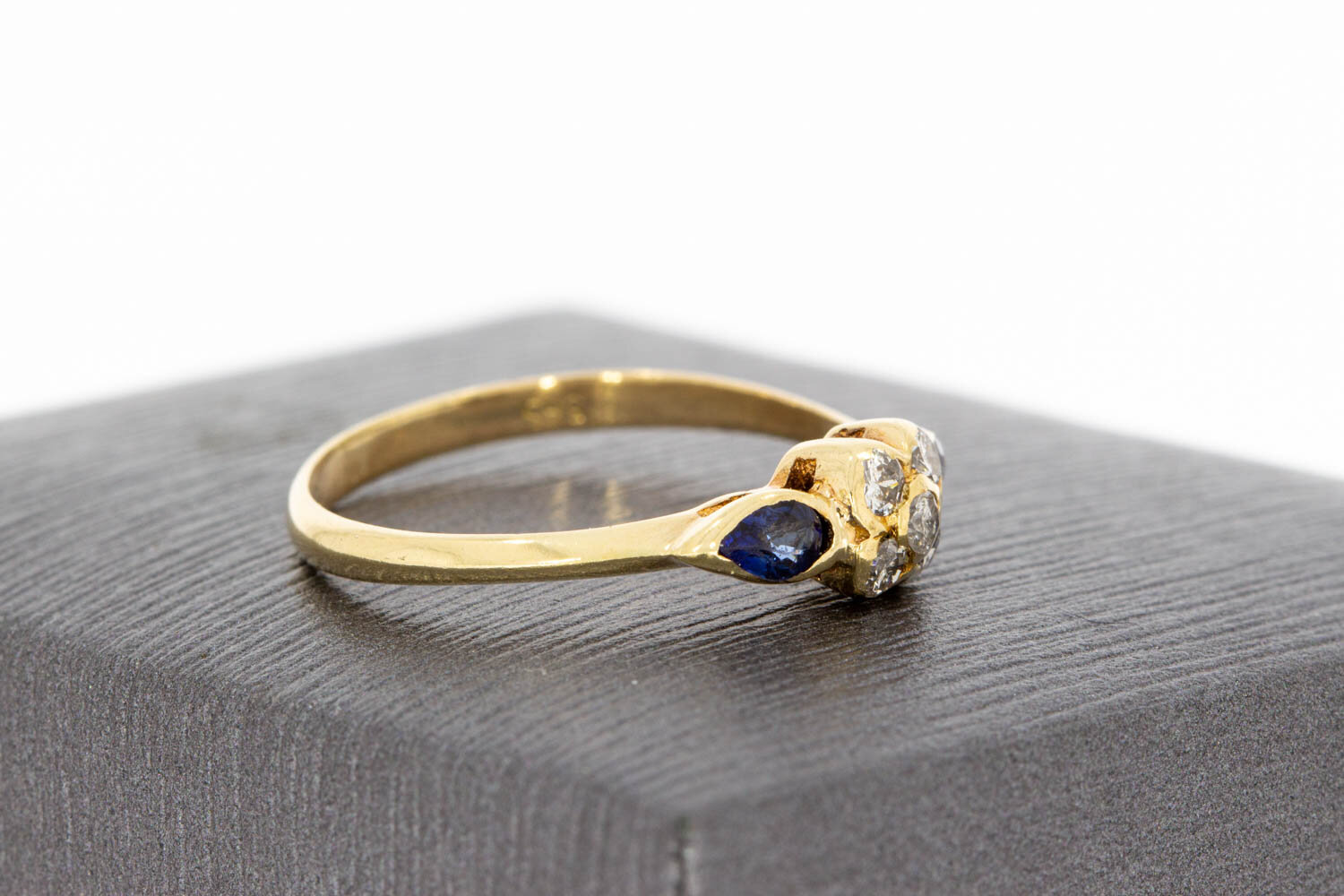 Edelstein Ring 14 Karat Gold - 17,3 mm