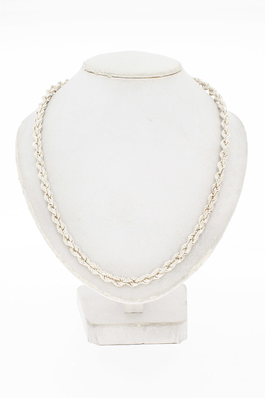 Silber (925) Kordelkette - länge 90 cm