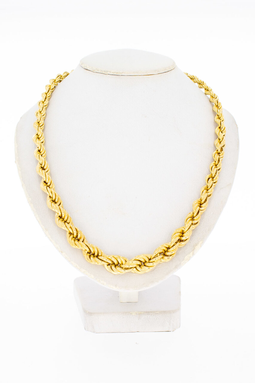 Kordel Goldkette 18 Karat - Länge 46 cm