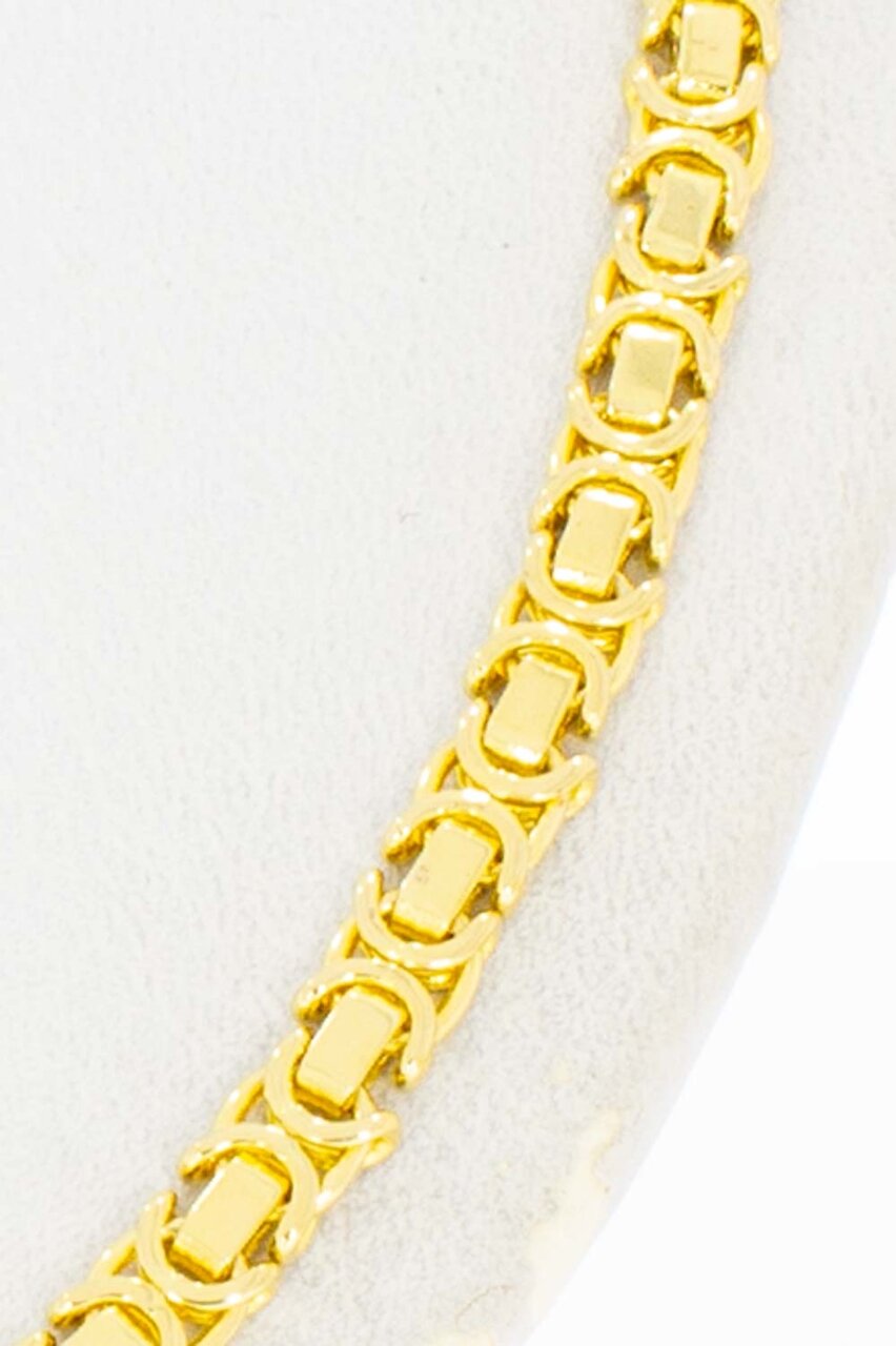 Flache Königskette 18 Karat Gold - 60,7 cm