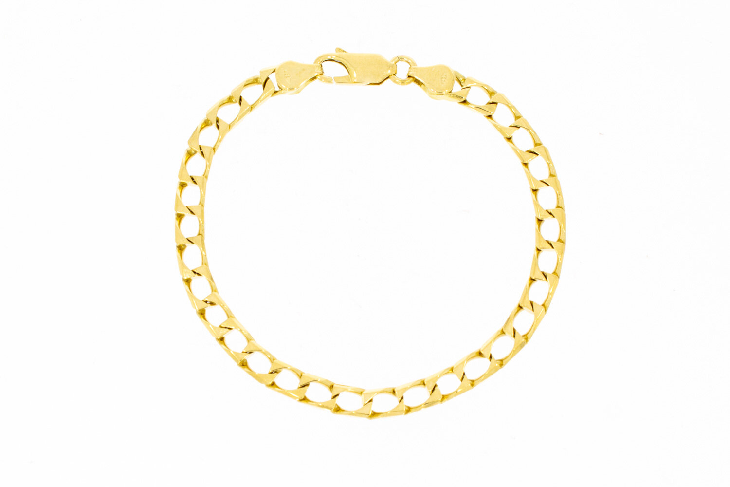 18 Karat Gold Panzerarmband - 19,1 cm