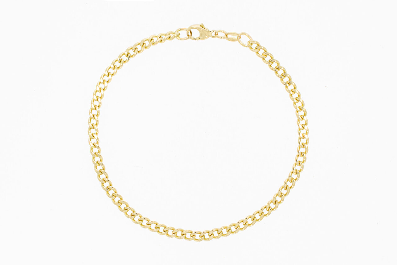 Panzer Armband 14 Karat Gold - 23,6 cm