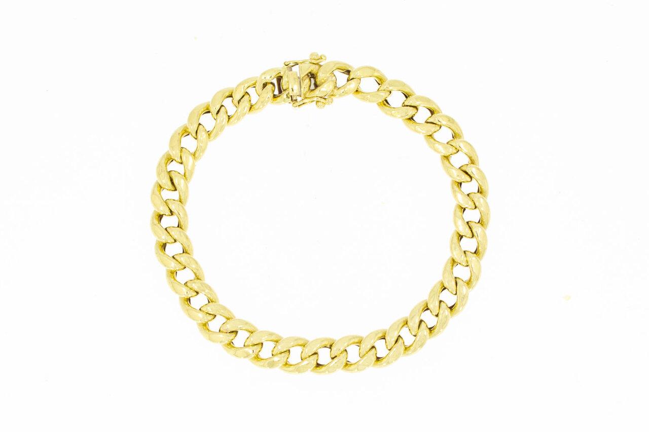 Panzer Gold Armband 14 Karat - 18,5 cm