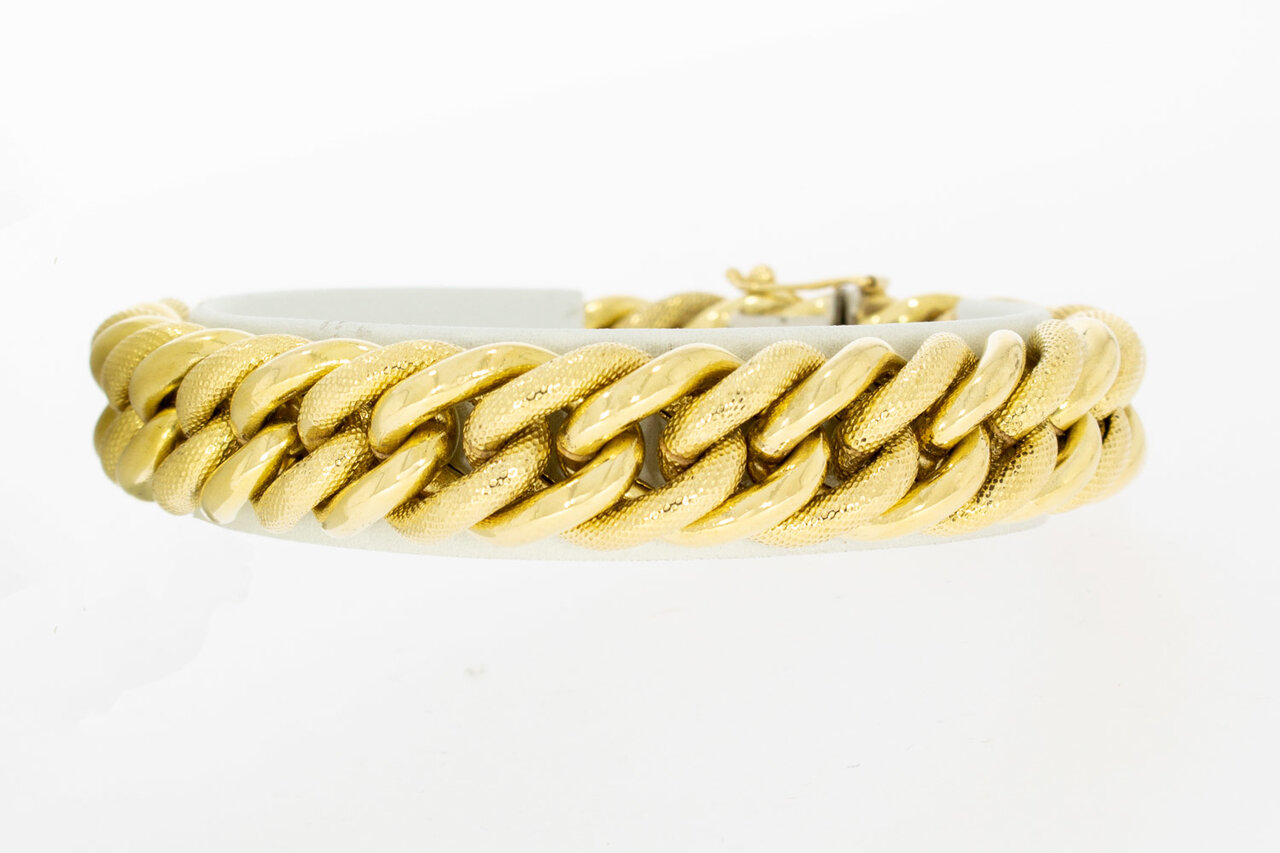 Panzer Armband 18 Karat Gold - 20,5 cm