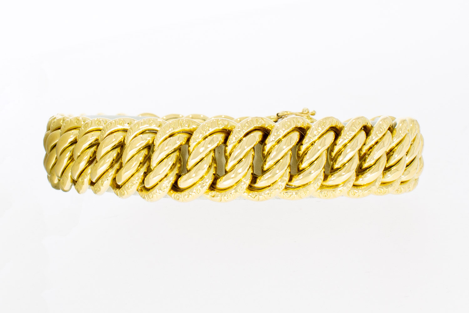 Breites Armband 18 Karat Gold - 23 cm