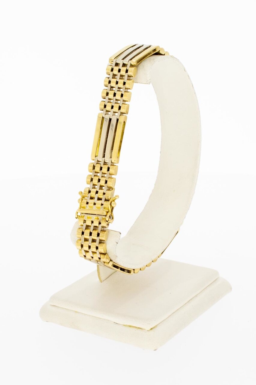 18 Karat Stäbchen Gold Armband - 21,5 cm