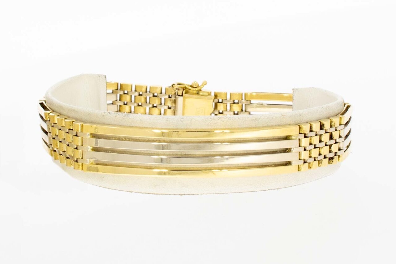 18 Karat Stäbchen Gold Armband - 21,5 cm