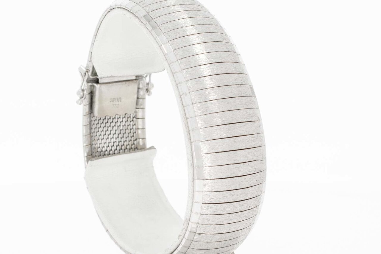 Breites Weißgold Armband 18 Karat - 19,1