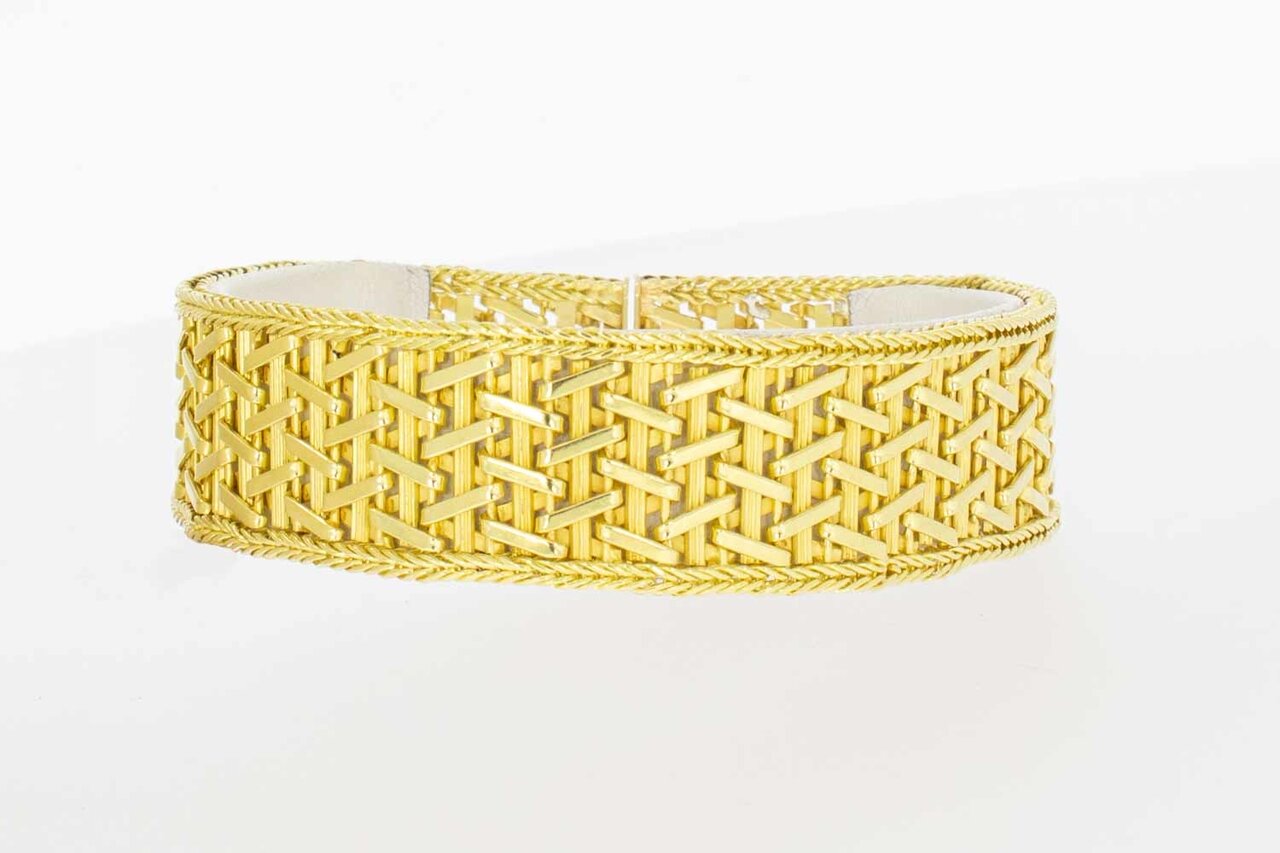18 Karat breites Goldarmband - 20,3 cm