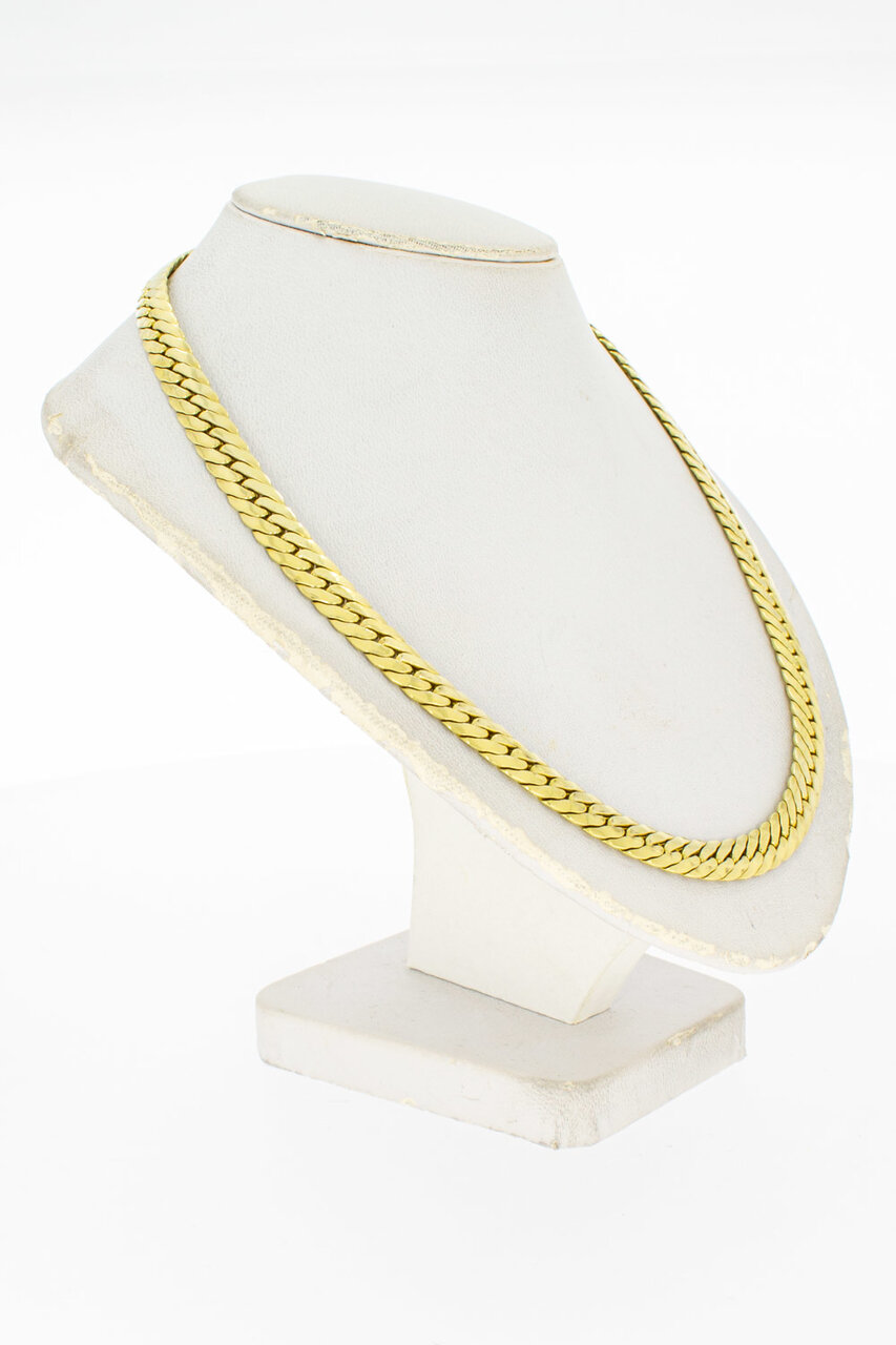 14 Karat Gelbgold Panzerkette - 42 cm
