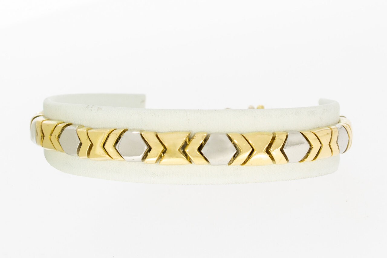 18 Karat bicolor Gold Armband - 20,7 cm
