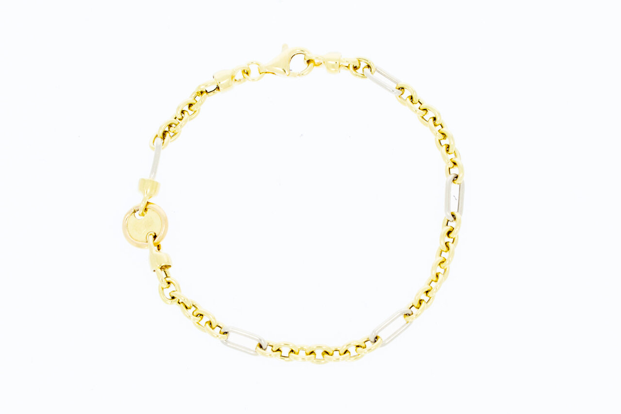 18 Karat Fantasy Anker Goldarmband - 18,8 cm