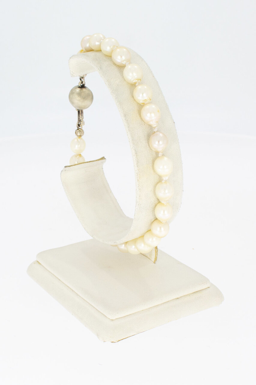 Perlenarmband mit Weißgoldverschluss