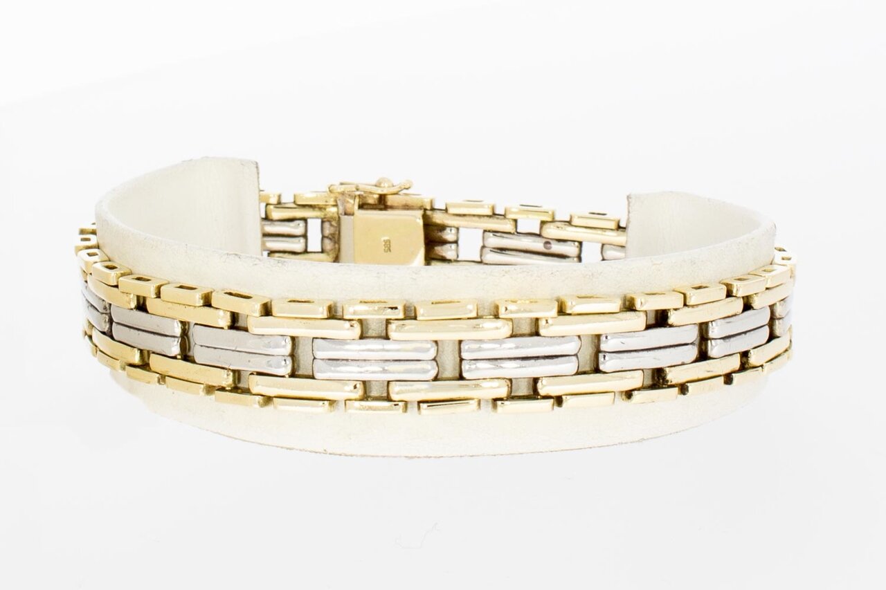 14 Karat Stäbbchen Gold Armband - 20,4 cm