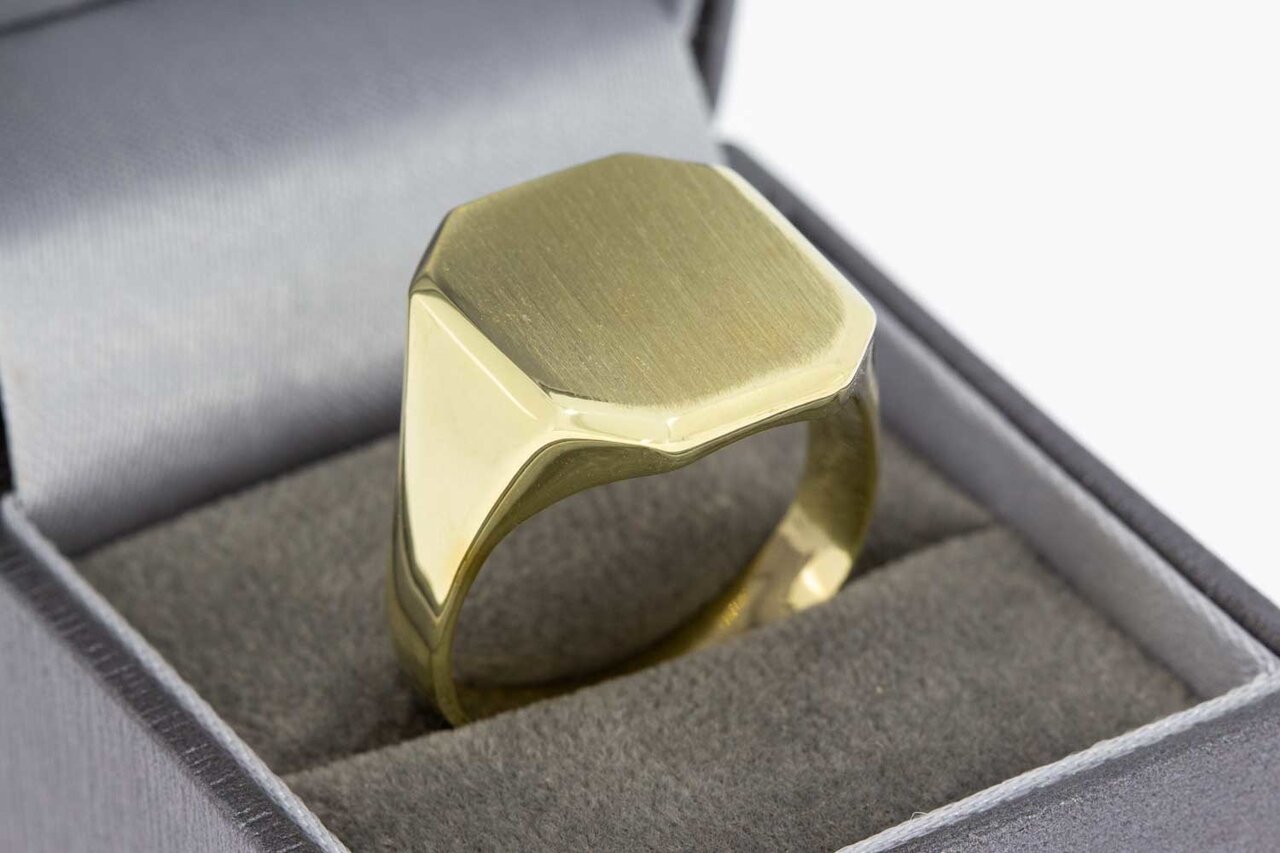 14 Karat Gelbgold Siegelring - 21,1 mm
