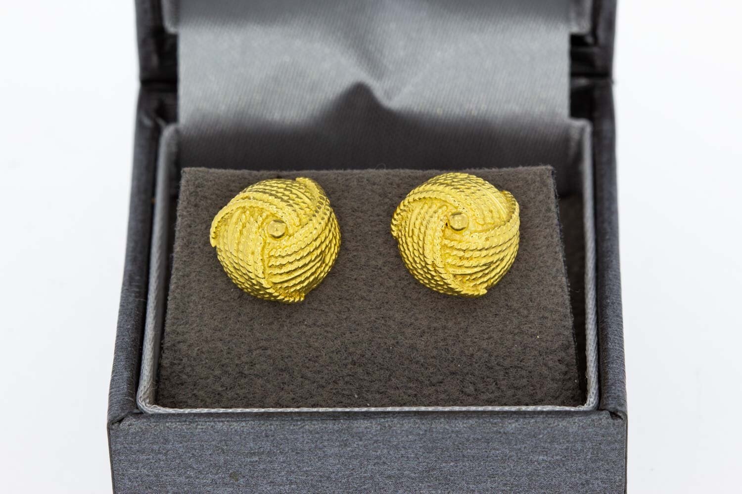 Knoten Ohrstecker 18 Karat Gold - 1,1 cm