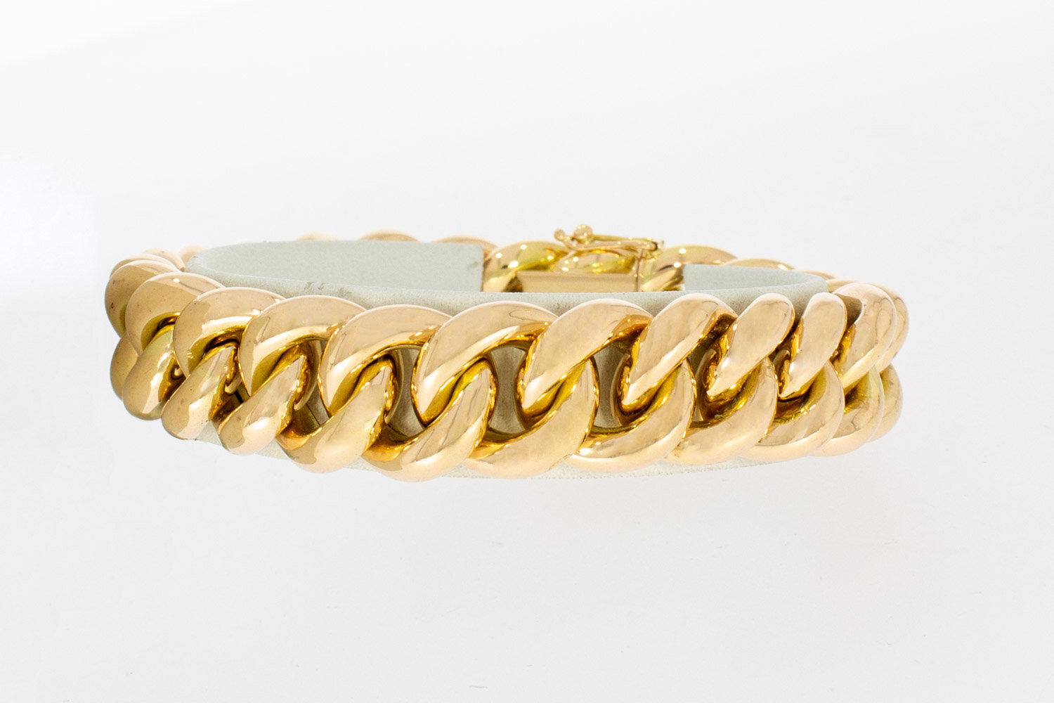 Panzerarmband 18 Karat Gold - 19,4 cm