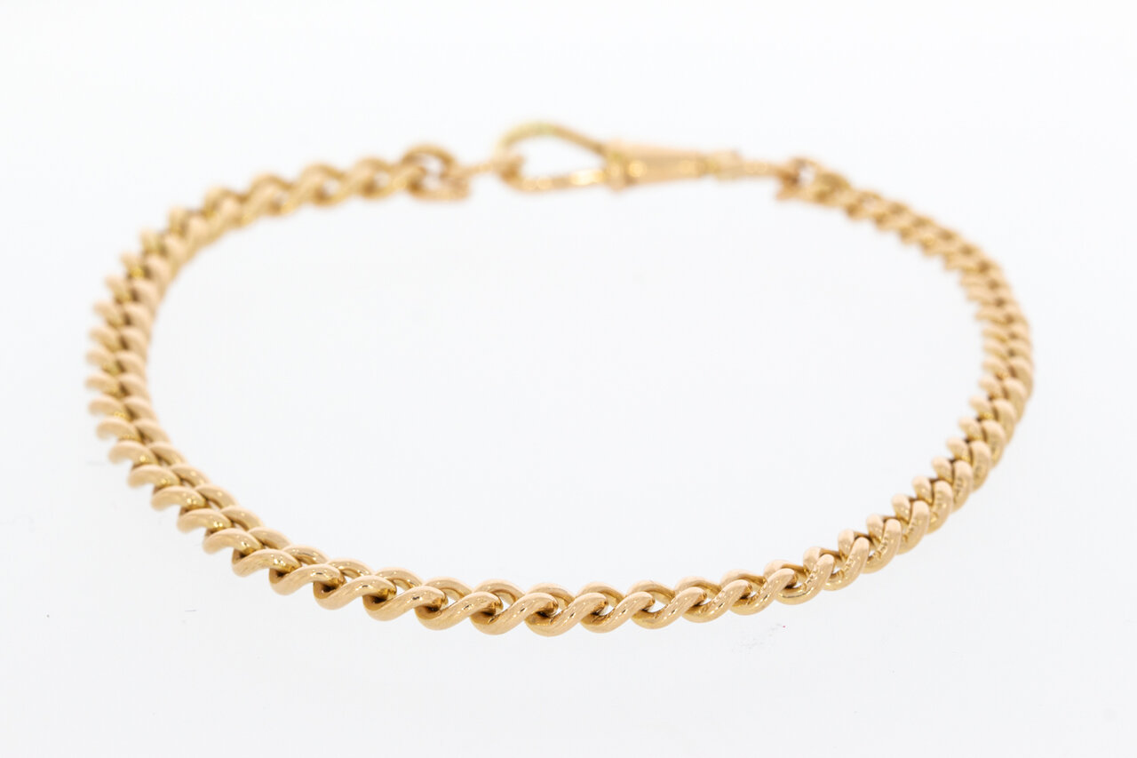 Panzer Armband 18 Karat Roségold - 23,5 cm