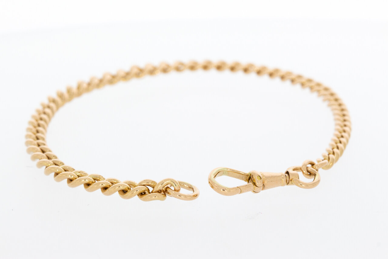 Panzer Armband 18 Karat Roségold - 23,5 cm
