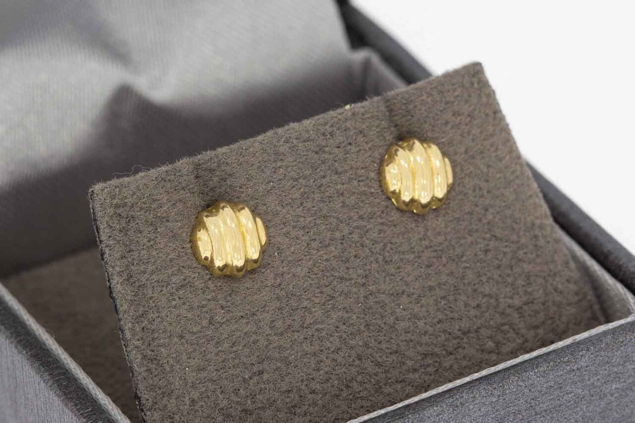 Damen Ohrstecker 14 Karat Gold - 0,6 mm