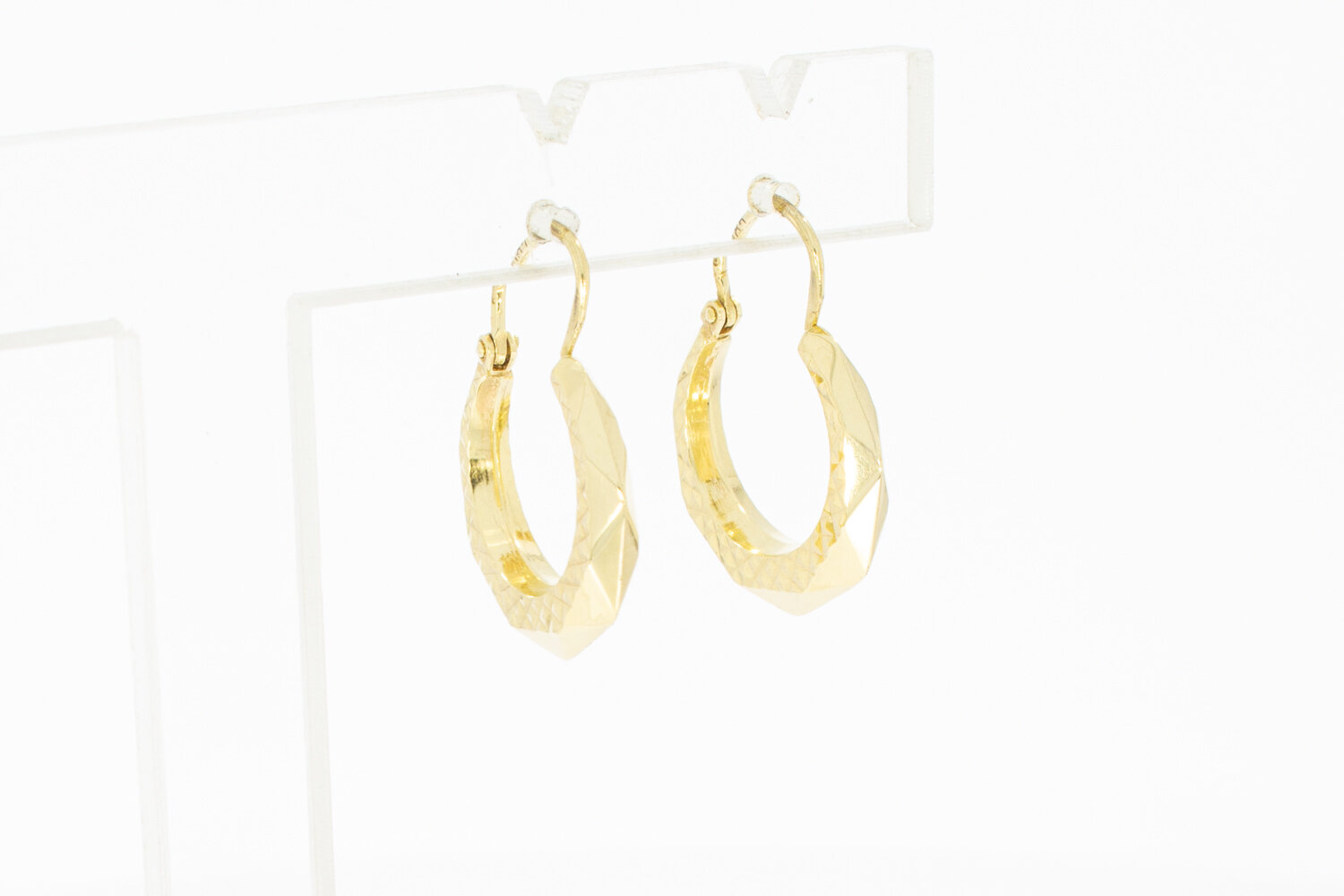 14 Karat Gelbgoldene Creolen - 1,7 cm