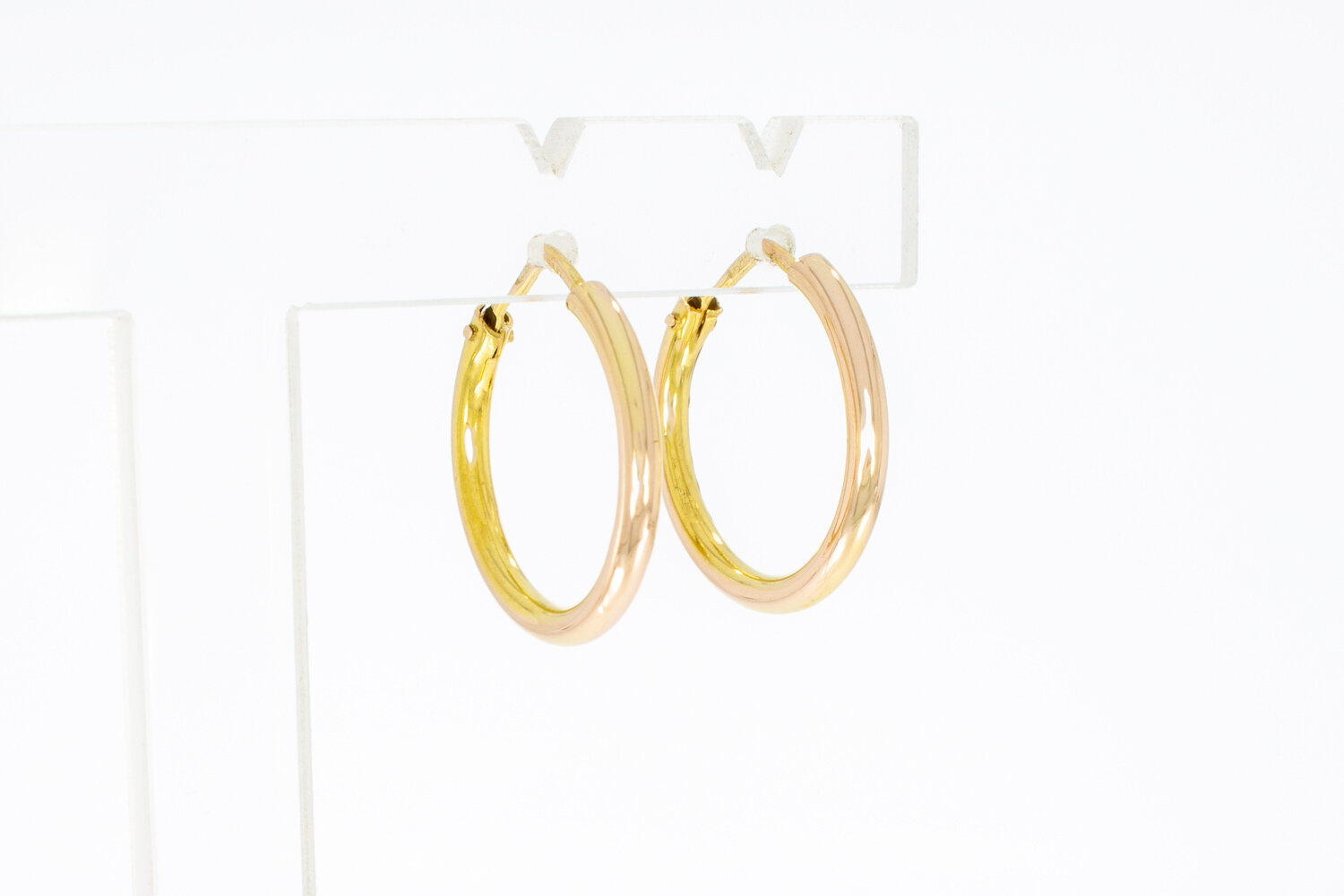 14 Karat Rosegold Ohrringe - 1,7 cm