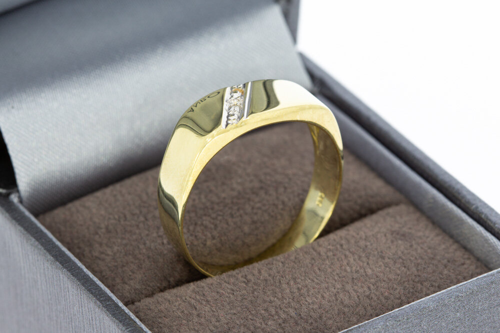 14 Karat Gold Herrenring - 20 mm