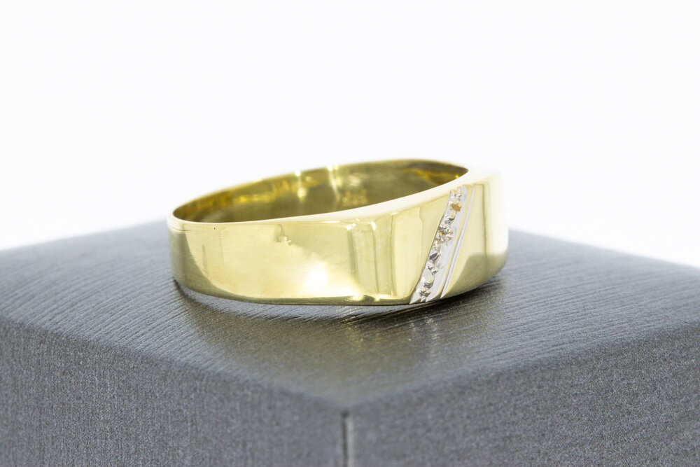 14 Karat Gold Herrenring - 20 mm