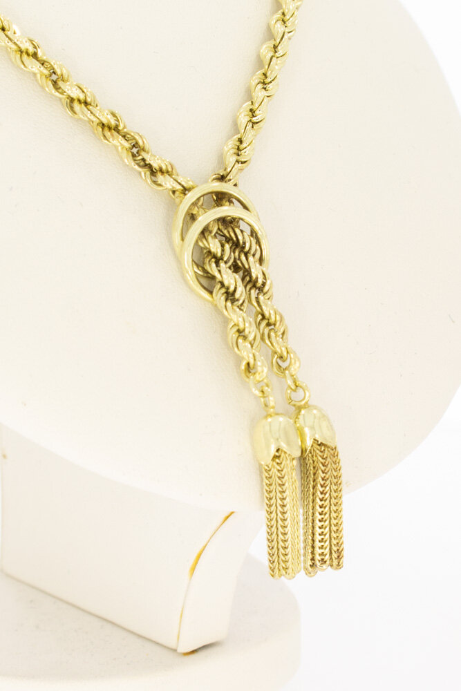 Kordelkette 14 Karat Gold - 48 cm