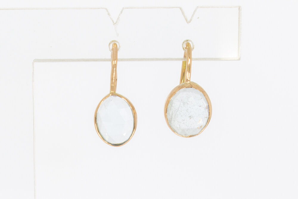 585 Gold Aquamarin Anhänger - 1,9 cm