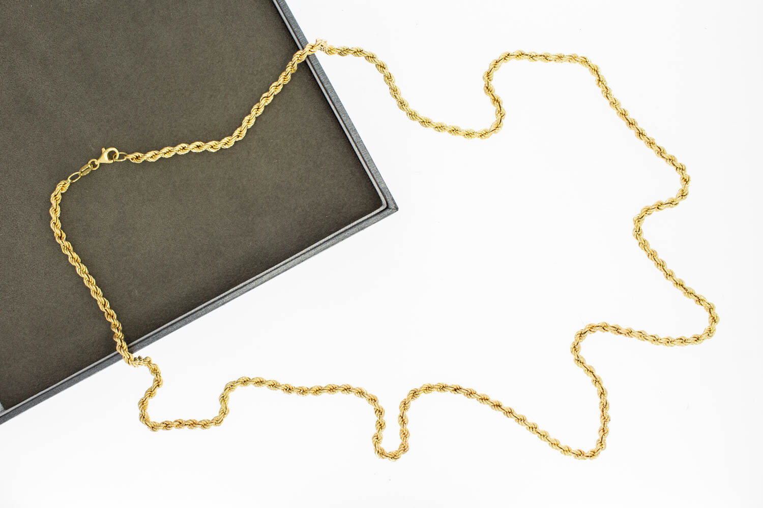 585 Goldene Kordel Kette - 81,5 cm