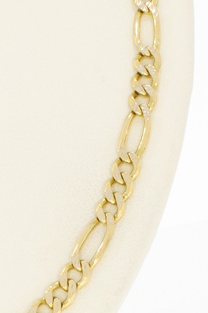 Figaro Gelbgoldkette 14 Karat - 62 cm